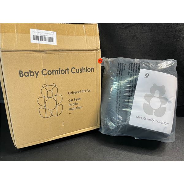 1 Baby Comfort Head Cushion for Stroller/Seats - New (Black Bear Design)