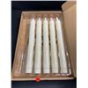 Image 2 : 5-Pack of 10" Ivory Flameless Taper Candles - Battery Operated Candles w/ Remote Control - New