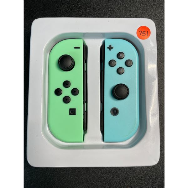 1 Set of Left and Right Joy-Con Controllers for Nintendo Switch (Aftermarket) - Teal/Blue - New