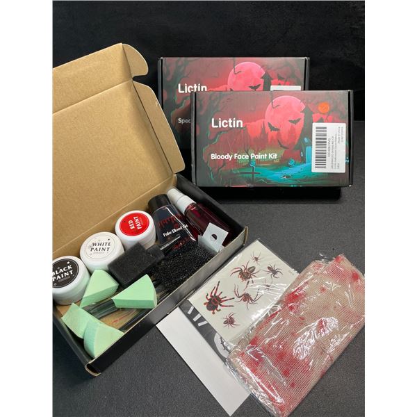 3 Lictin Special Effects Makeup/Face Paint Kits - New
