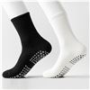 Image 2 : 6 Pairs of Yoga/Pilates Grip Bottom Cushioned Socks; Non-Slip Socks - New