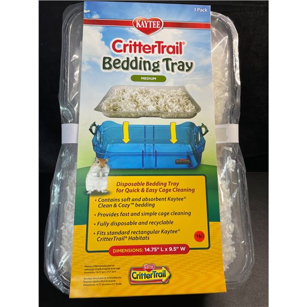 1 Kaytee CritterTrail 3-Pack Bedding Trays for CritterTrail Habitats - New