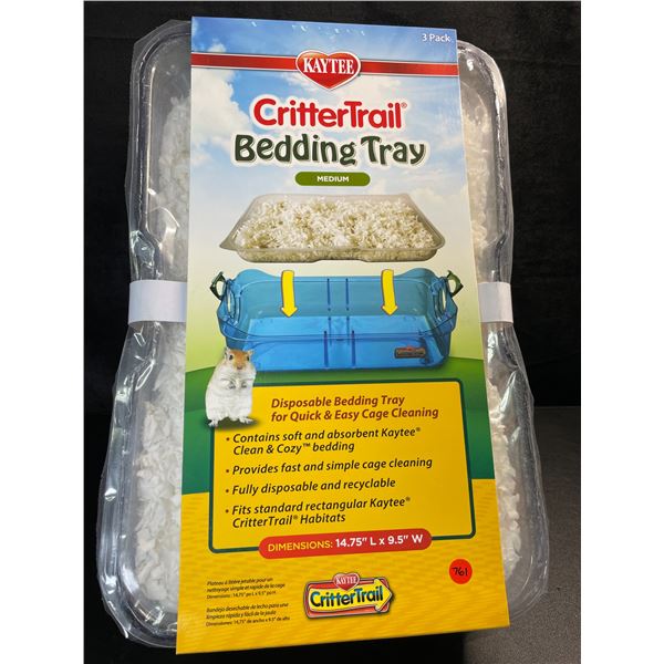 1 Kaytee CritterTrail 3-Pack Bedding Trays for CritterTrail Habitats - New
