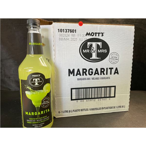 1 Case of 6 x 1L Bottles of MOTT'S Margarita Mix - New (BB: AUG 19/2025)
