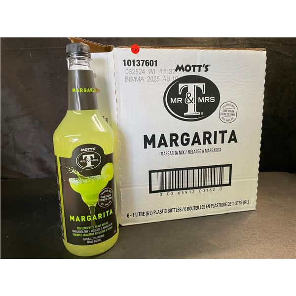 1 Case of 6 x 1L Bottles of MOTT'S Margarita Mix - New (BB: AUG 19/2025)