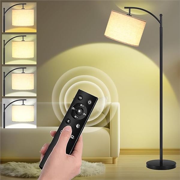 1 Modern Arc LED Standing Floor Lamp for Living Room; 9W/1000LM Floor Lamp - New/Dmg Box*