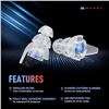 Image 4 : Mumba Ear Plugs; High Fidelity Concert/Musician/DJ Ear Plugs for Ear Protection (2-Pack) - New