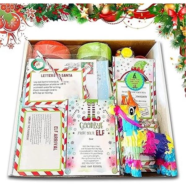1 24-Days Elf on The Shelf Kit; Contains Various Fun Elf Props/Accessories for Elf on The Shelf