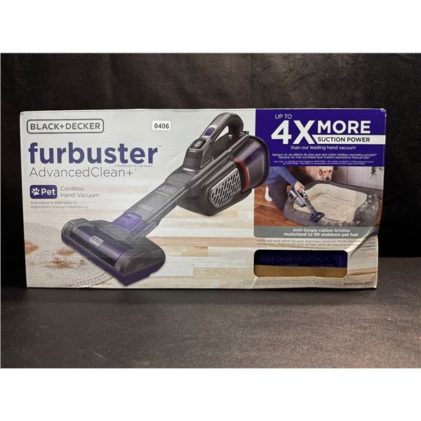 1 Black and Decker FurBuster Advanced Clean+ Cordless Hand Vacuum - New