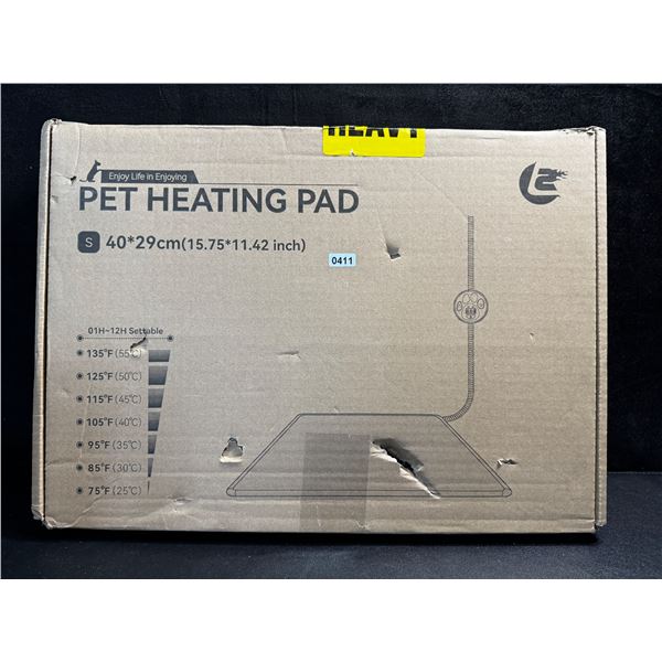 1 Indoor Pet Heating Pad with Timer - Size (15.75" x 11.42") - New