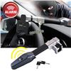Image 1 : 1 Lockable Steering Wheel Anti Theft Device with Built in Alarm and Keys - Open Box New
