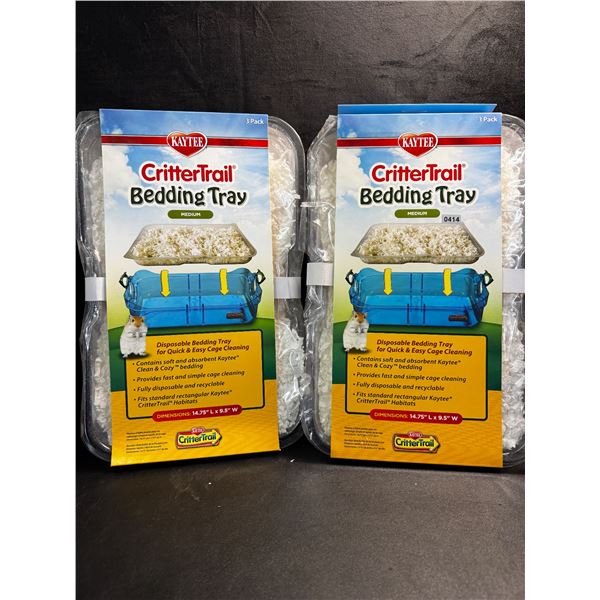 2 3-Packs of Critter Trail Disposable Bedding Trays - New