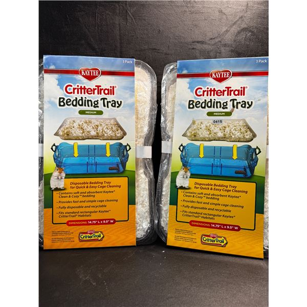 2 3-Packs of Critter Trail Disposable Bedding Trays - New