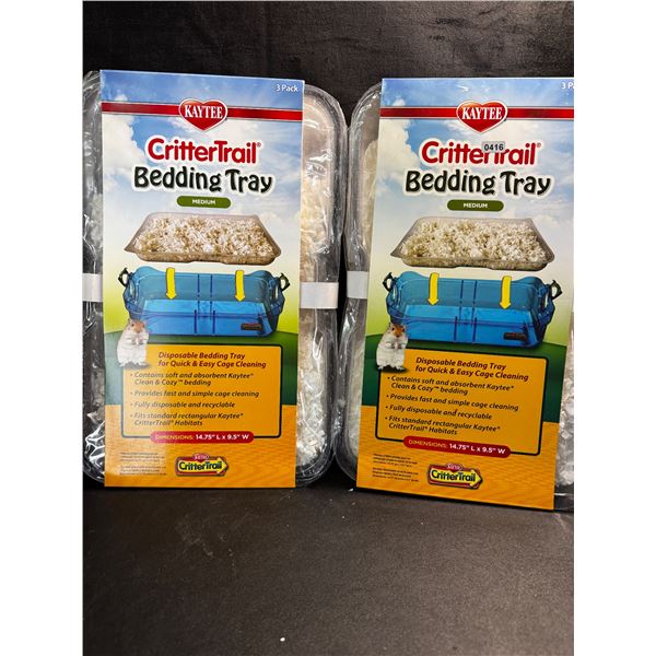 2 3-Packs of Critter Trail Disposable Bedding Trays - New