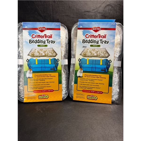 2 3-Packs of Critter Trail Disposable Bedding Trays - New