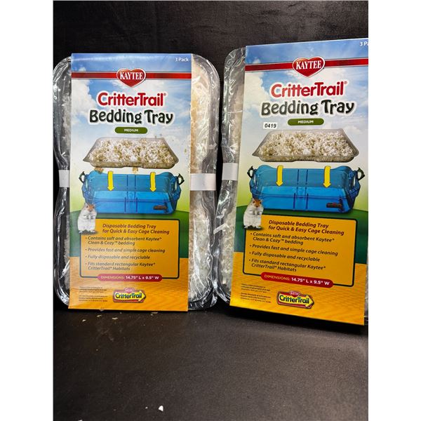 2 3-Packs of Critter Trail Disposable Bedding Trays - New