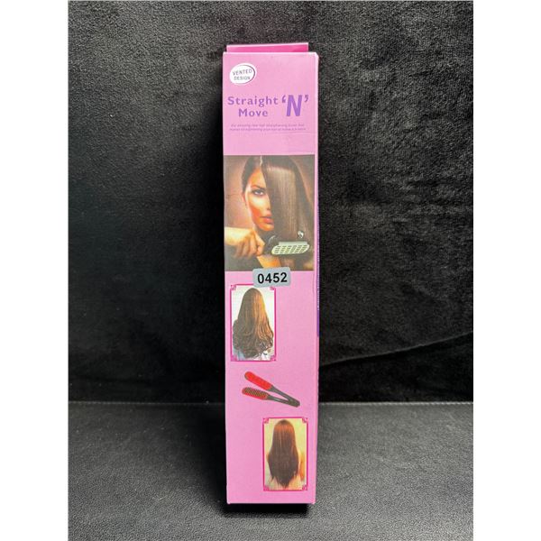 1 Straight N Move Straightening Hair Brush - New