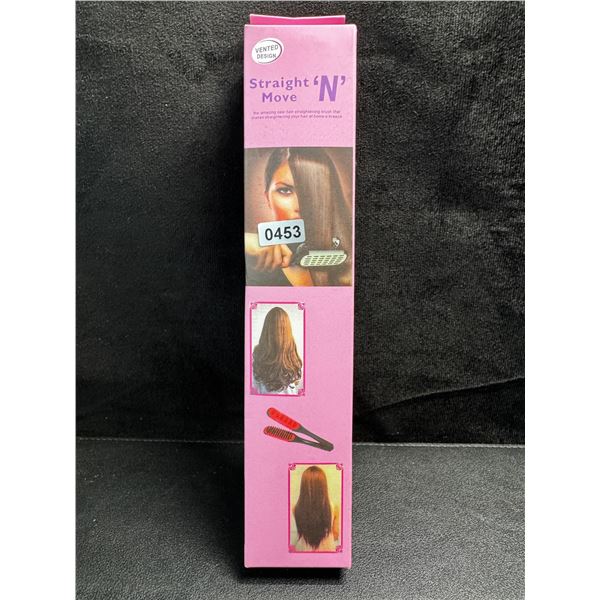 1 Straight N Move Straightening Hair Brush - New