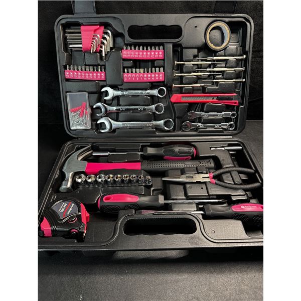 1 Cartman 145PC Home Tool Kit - Pink - New