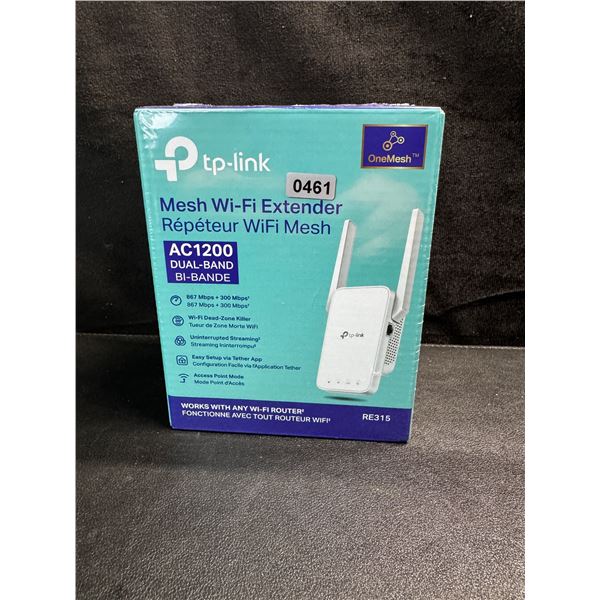 1 TP-Link AC1200 Mesh Wifi Extender - New
