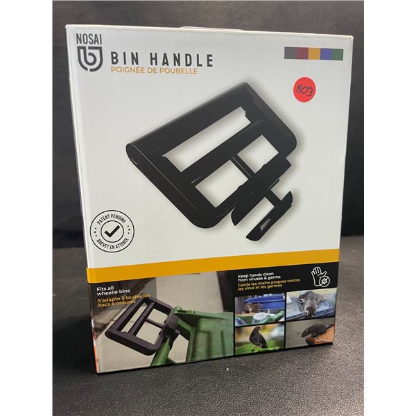 1 Nosai Garbage Bin Handle Extension for Wheelie Trash/Recycling Bins; No-Touch Handle - New