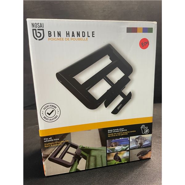 1 Nosai Garbage Bin Handle Extension for Wheelie Trash/Recycling Bins; No-Touch Handle - New