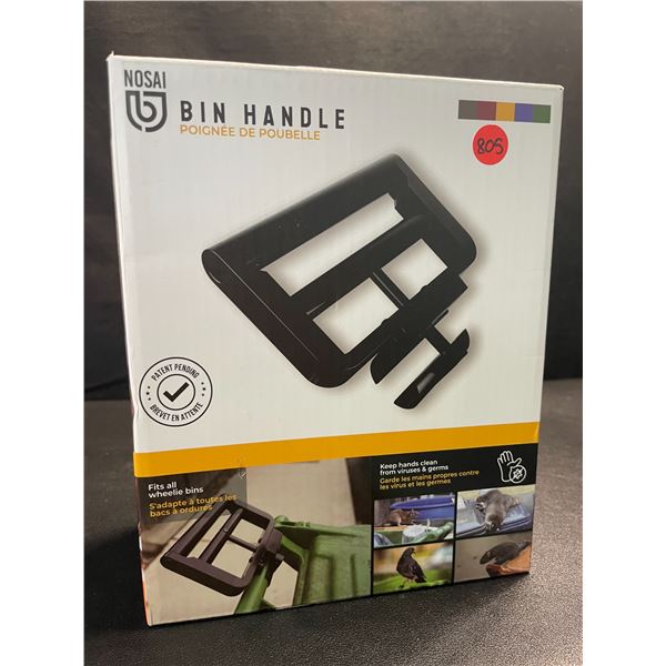 1 Nosai Garbage Bin Handle Extension for Wheelie Trash/Recycling Bins; No-Touch Handle - New