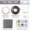 Image 2 : 1 DIY Adjustable Magnetic Window Screen Kit (56" x 35" Size) - Brand New