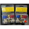 Image 3 : 2 Packs of R134A Quick Coupler Adapters/AC Hose Fittings; 2 Per Pack/4 Total - New