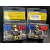 Image 3 : 2 Packs of R134A Quick Coupler Adapters/AC Hose Fittings; 2 Per Pack/4 Total - New