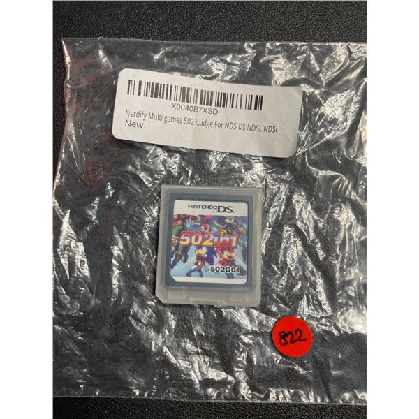 1 502-in-1 Game Cartridge for Nintendo DS - Loaded with 502+ Games! New