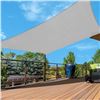 Image 1 : 1 Vaslon Sun Shade Sail (10FT x 13FT) Rectangle UV Blocking Canopy for Patio/Backyard (Grey) - New