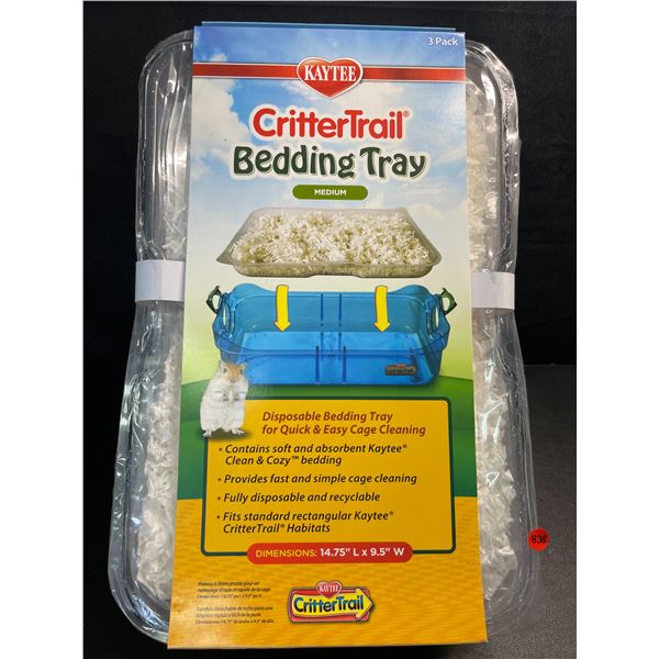 1 Kaytee CritterTrail 3-Pack Bedding Trays for CritterTrail Habitats - New