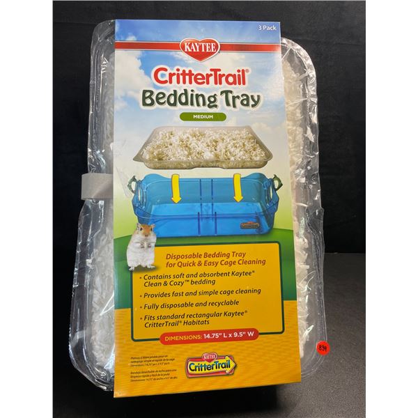 1 Kaytee CritterTrail 3-Pack Bedding Trays for CritterTrail Habitats - New