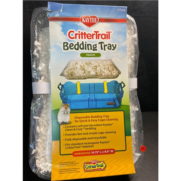 1 Kaytee CritterTrail 3-Pack Bedding Trays for CritterTrail Habitats - New