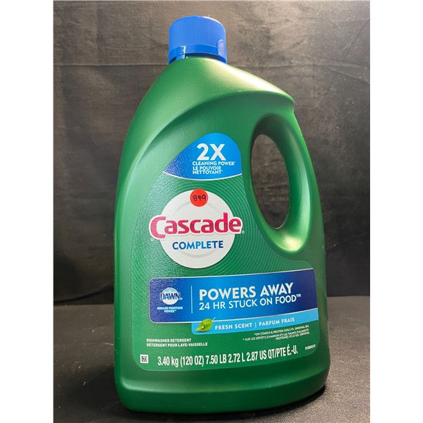 1 Large Jug of Cascade Complete Dishwasher Detergent - Fresh Scent w/ Dawn - 3.40kg - New