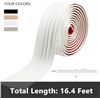 Image 2 : 1 Roll Flexible Baseboard Molding Trim; Rubber Self-Adhesive Wall Trim - 4" x 16.4FT Size - New
