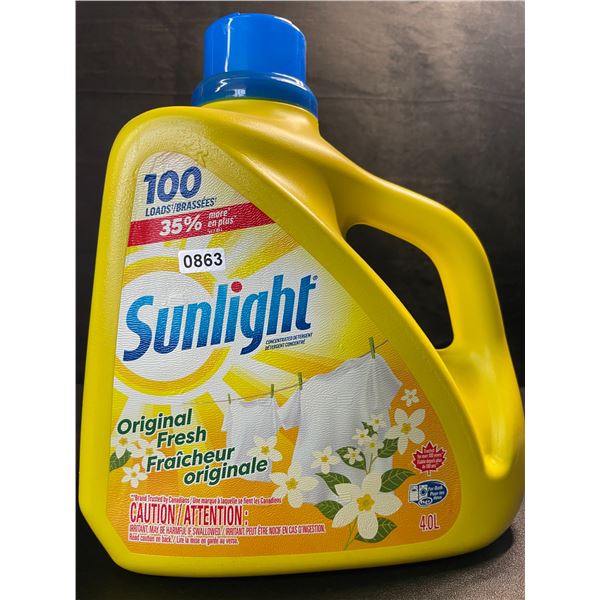 1 Large Jug of Sunlight Original Fresh Liquid Laundry Detergent - 4.0L/100 Loads - New