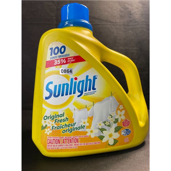 1 Large Jug of Sunlight Original Fresh Liquid Laundry Detergent - 4.0L/100 Loads - New