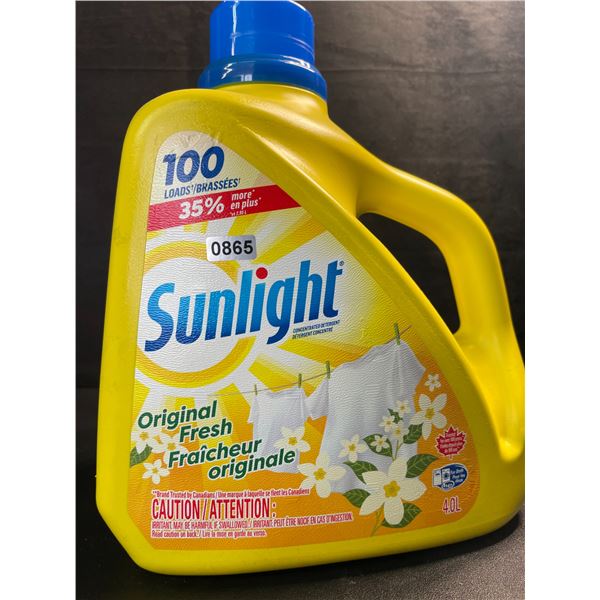 1 Large Jug of Sunlight Original Fresh Liquid Laundry Detergent - 4.0L/100 Loads - New