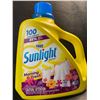 Image 1 : 1 Large Jug of Sunlight Morning Fresh Liquid Laundry Detergent - 4.0L/100 Loads - New