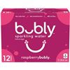 Image 1 : 1 Case of Raspberry Bubly Sparkling Water Beverages - 12 x 355ml Cans - BB: AL 07/2025