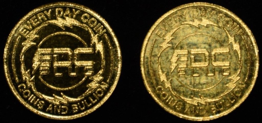 (2) 1/4 G GOLD ROUNDS