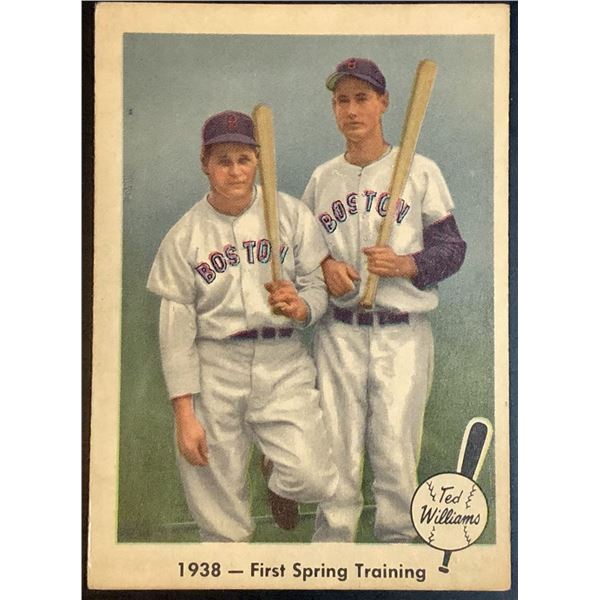 1959 FLEER TED WILLIAMS w/ JIMMIE FOX - 1st SPRING TRAINING