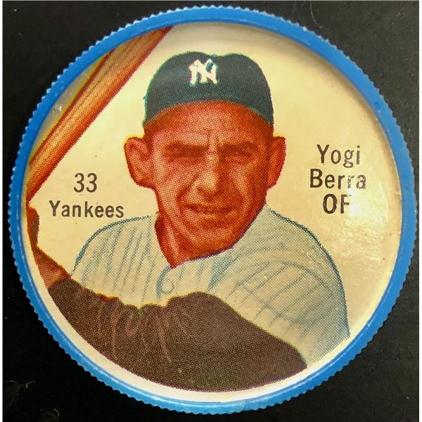 1962 SHIRRIFF POTATO CHIPS BASEBALL COIN - YOGI BERRA (HOF)