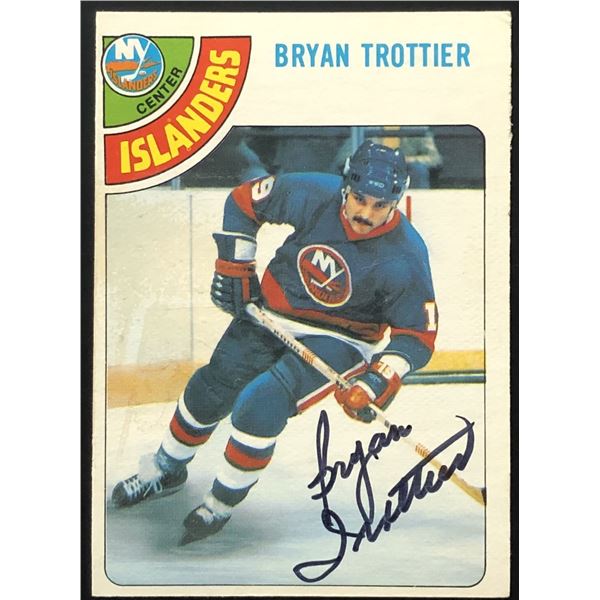 1978-79 O-PEE-CHEE BRYAN TROTTIER (HOF) - SIGNED