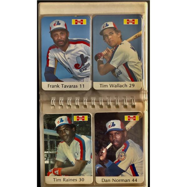 1982 HYGRADE MEATS MONTREAL EXPOS SET WITH ALBUM
