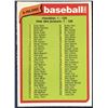 Image 1 : 1980 O-PEE-CHEE CHECKLIST