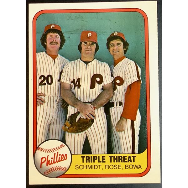 1981 FLEER PETE ROSE / MIKE SCHMIDT (HOF)
