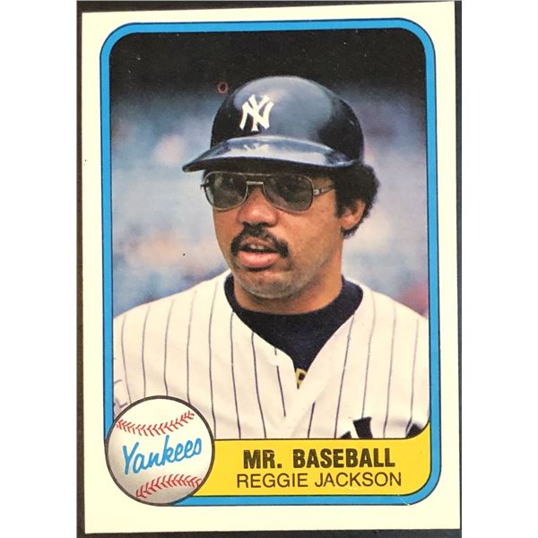 1981 FLEER REGGIE JACKSON (HOF)